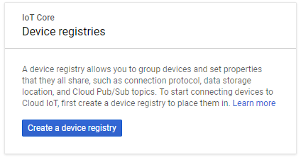 google cloud console create registry