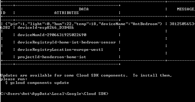 Part Two - Sending data to Google Cloud